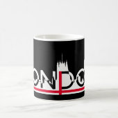 Mug Silhouette de Londres et drapeau anglais (Centre)