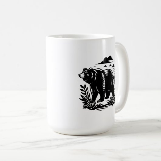 Mug Silhouette de l'ours (Devant droit)