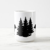 Mug Silhouette de l'ours et de l'arbre (Centre)