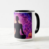 Mug Silhouette de Méditation (Devant droit)