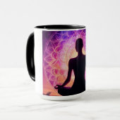Mug Silhouette de Méditation (Devant gauche)