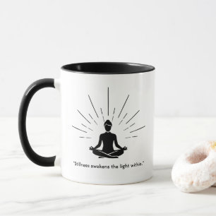 Mug Silhouette de méditation radiante