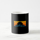 Mug Silhouette de montagne rétro (Centre)
