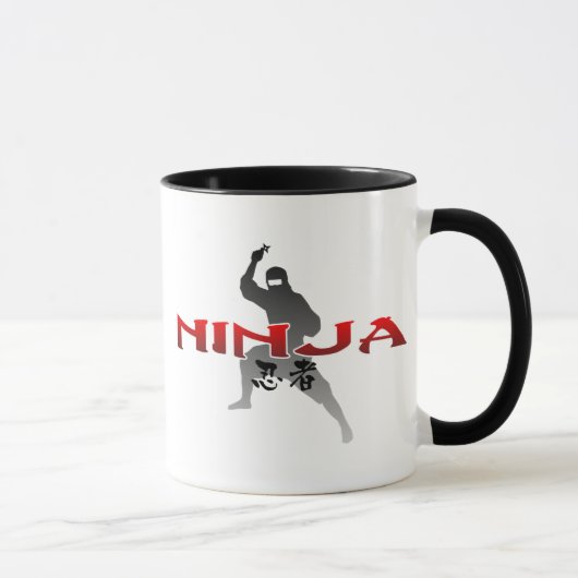 Mug Silhouette de Ninja (Droite)