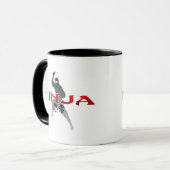 Mug Silhouette de Ninja (Devant gauche)