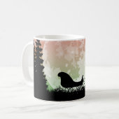 Mug Silhouette de rennes et de scories (Devant gauche)