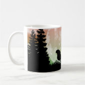 Mug Silhouette de rennes et de scories (Gauche)
