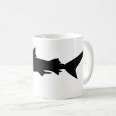 Mug Silhouette de requin (Devant droit)