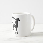 Mug Silhouette de singe (Devant droit)