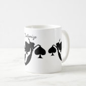 Mug Silhouette de sirène noire Thunder_Cove (Devant droit)