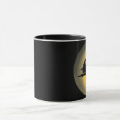 Mug Silhouette de sorcière volante (Centre)