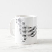 Mug Silhouette de teckel de beaucoup (Devant gauche)