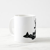 Mug Silhouette de truite sautante (Devant gauche)