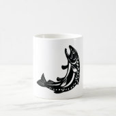 Mug Silhouette de truite sautante (Centre)