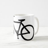 Mug silhouette de vélo (Devant droit)