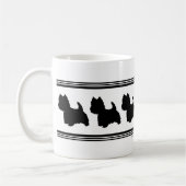 Mug Silhouette de Westie (Gauche)