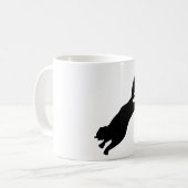 Mug Silhouette d'écureuil de vol (Devant gauche)