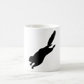 Mug Silhouette d'écureuil de vol (Centre)