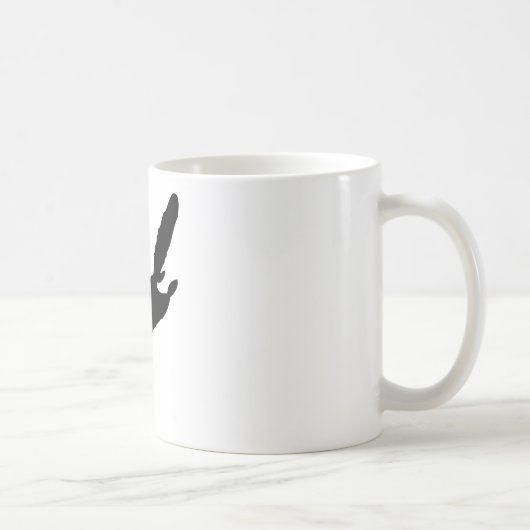 Mug Silhouette d'écureuil de vol (Droite)