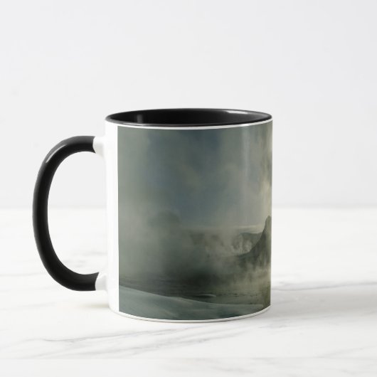 Mug Silhouette d'Elk au Castle Geyser (Gauche)