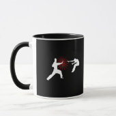 Mug Silhouette d'énergie d'arts martiaux (Gauche)