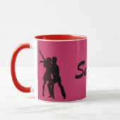 Mug Silhouette des danseurs de Salsa (Gauche)