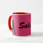 Mug Silhouette des danseurs de Salsa (Devant gauche)