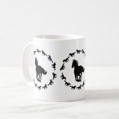 Mug Silhouette Design Cheval (Devant gauche)