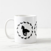 Mug Silhouette Design Cheval (Gauche)