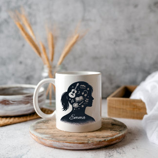 Mug Silhouette d'Esprit Créatif | Art Personnalisé
