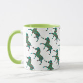 Mug Silhouette d'impression Brown et Turquoise Zebra (Gauche)