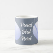 Mug Silhouette d'oiseau bleu clair de fier oiseau nerd (Centre)