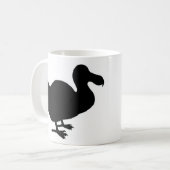Mug Silhouette d'oiseau de dronte (Devant gauche)