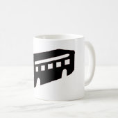 Mug Silhouette du bus (Devant droit)