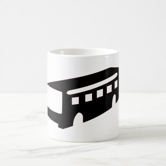 Mug Silhouette du bus (Centre)