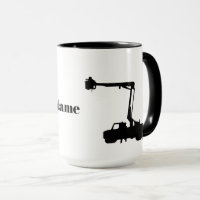 Silhouette du camion Lineman et de la boîte de con