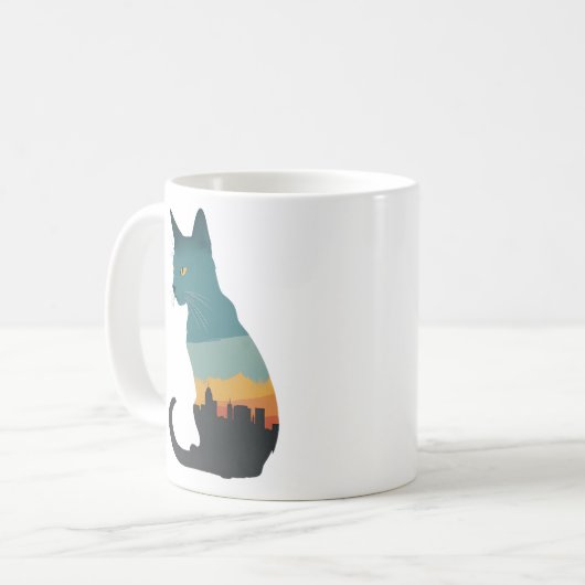 Mug silhouette du chat déclinée (Devant gauche)