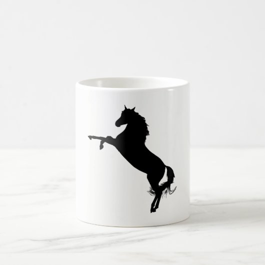 Mug Silhouette du cheval arabe (Centre)