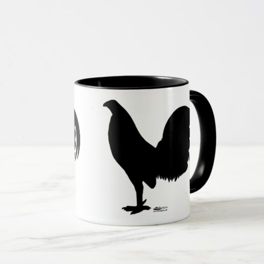 Mug Silhouette du coq Gamecock (Devant droit)