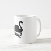 Mug Silhouette du cygne noir (Devant droit)