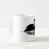 Mug Silhouette du cygne noir (Devant gauche)