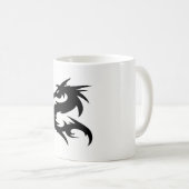 Mug Silhouette du dragon tribal (Devant droit)