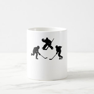 Mug Silhouette du joueur de hockey sur glace cool