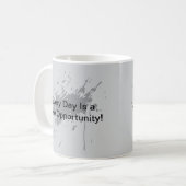 Mug Silhouette du mot d'histoire élégante. (Devant gauche)