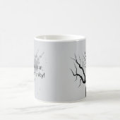Mug Silhouette du mot d'histoire élégante. (Centre)