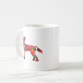 Mug Silhouette du Motif géométrique Chien de Chine (Devant gauche)