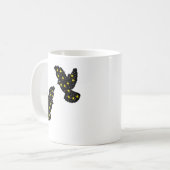 Mug Silhouette du Zodiaque Deux Oiseaux – Harmonie (Devant gauche)