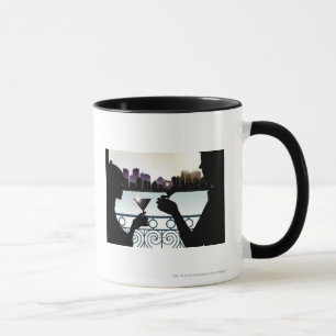 Mug Silhouette d'un couple grillant des verres de
