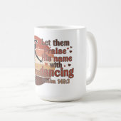 Mug Silhouette d'une danseuse - Design basé sur le psa (Devant droit)