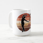 Mug Silhouette d'une danseuse - Design basé sur le psa (Devant gauche)